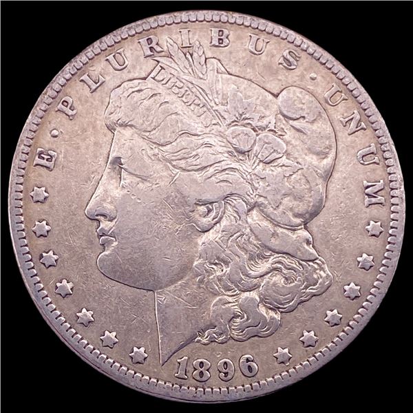 1896-O Silver Morgan Dollar ABOUT UNCIRCULATED