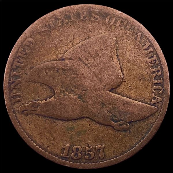 1857 Copper-Nickel Flying Eagle Cent LIGHTLY CIRCULATED