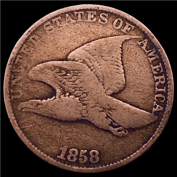 1858 Copper-Nickel Flying Eagle Cent LIGHTLY CIRCULATED