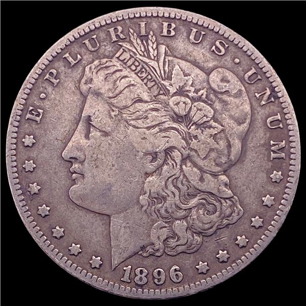1896-O Silver Morgan Dollar ABOUT UNCIRCULATED
