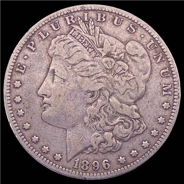 1896-O Silver Morgan Dollar ABOUT UNCIRCULATED