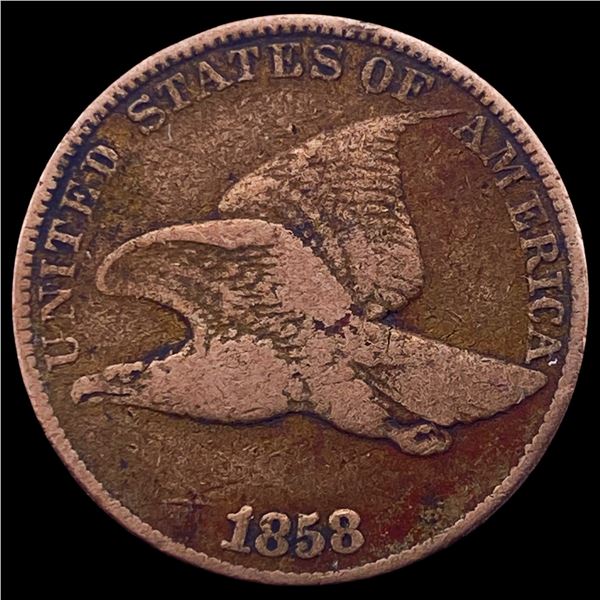 1858 Copper-Nickel Flying Eagle Cent LIGHTLY CIRCULATED