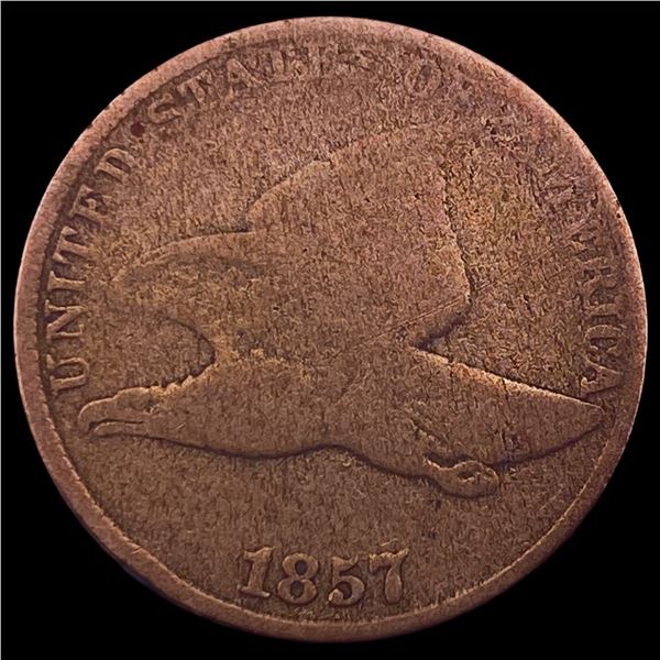 1857 Copper-Nickel Flying Eagle Cent LIGHTLY CIRCULATED