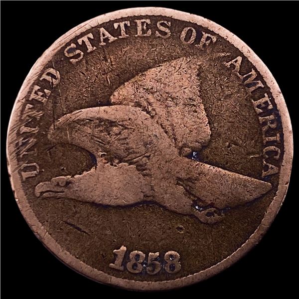 1858 Copper-Nickel Flying Eagle Cent LIGHTLY CIRCULATED
