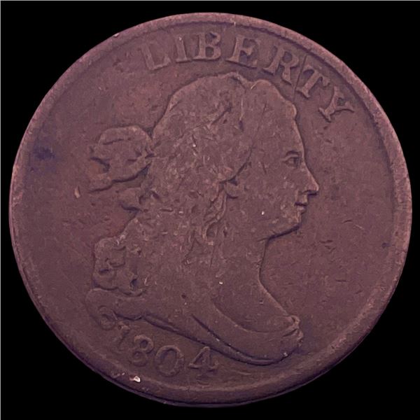 1804 Copper Half Cent NICELY CIRCULATED