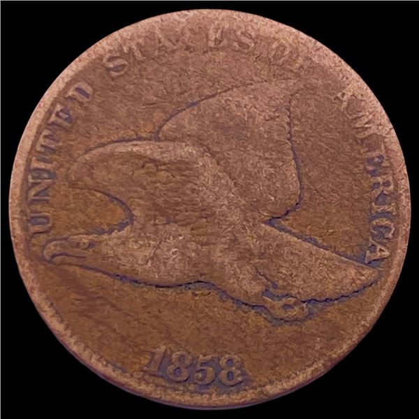 1858 Copper-Nickel Flying Eagle Cent LIGHTLY CIRCULATED