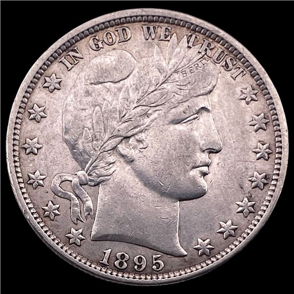 1895-S Silver Barber Half Dollar NEARLY UNCIRCULATED