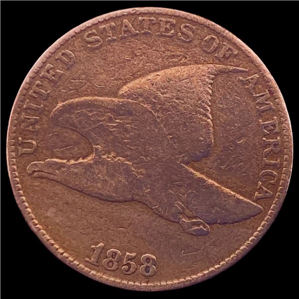 1858 Copper-Nickel Flying Eagle Cent LIGHTLY CIRCULATED