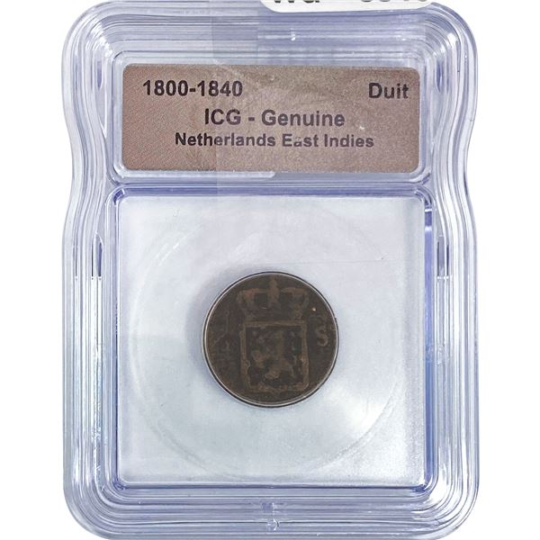 Netherlands East Indies Duit ICG Genuine
