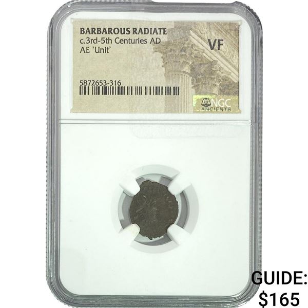 Barbarous Radiate c.3rd-5th Centuries AD AE 'Unit' NGC VF