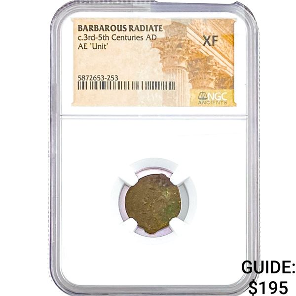 Barbarous Radiate c.3rd-5th Centuries AD AE 'Unit' NGC XF