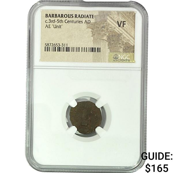 Barbarous Radiate c.3rd-5th Centuries AD AE 'Unit' NGC VF
