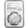 Image 1 : 1880-S Morgan Silver Dollar NGC MS67