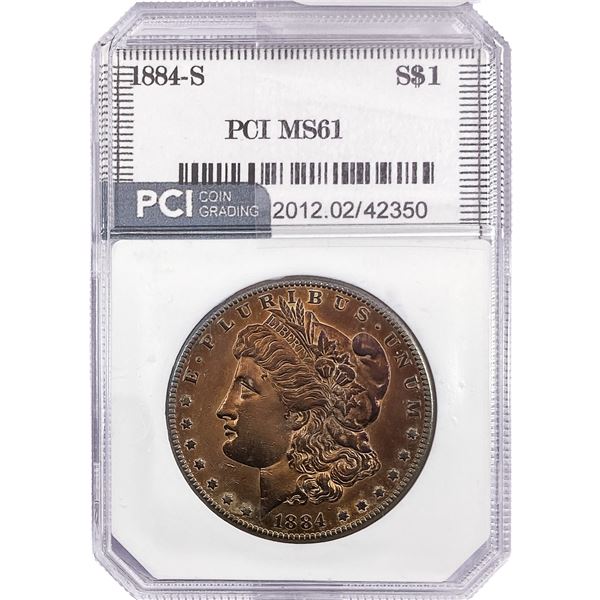 1884-S Morgan Silver Dollar PCI MS61
