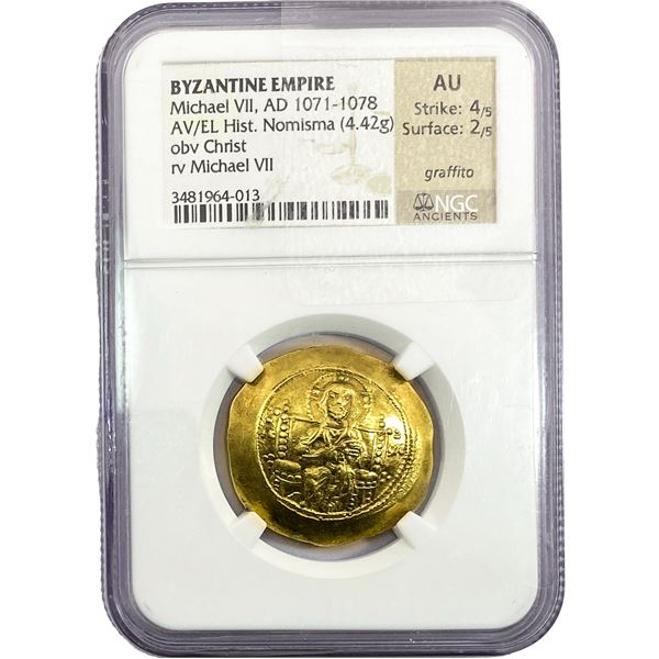 Byzantine Michael VII, 1071-1078 Gold Hist Nomisa NGC AU