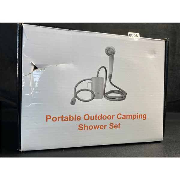 Portable Electric Outdoor Camping Shower Set - Great for Outdoors/Washing Pets/Travel - New