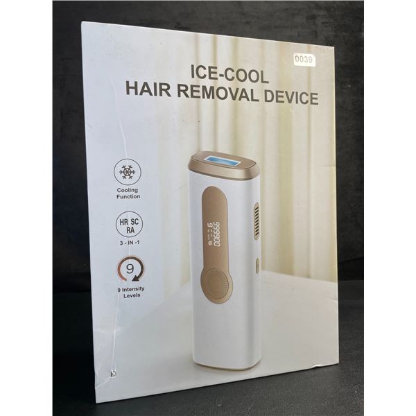 Ice-Cooling IPL At-Home Laser Hair Removal Device; 9 Energy Levels; Painless Design - New!