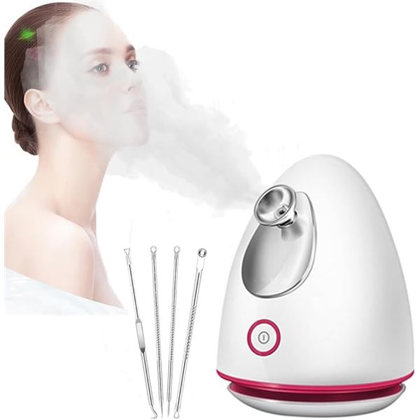 1 Micro-Moisturizing & Revitalizing Facial Steamer for At-Home Skincare - New Sealed