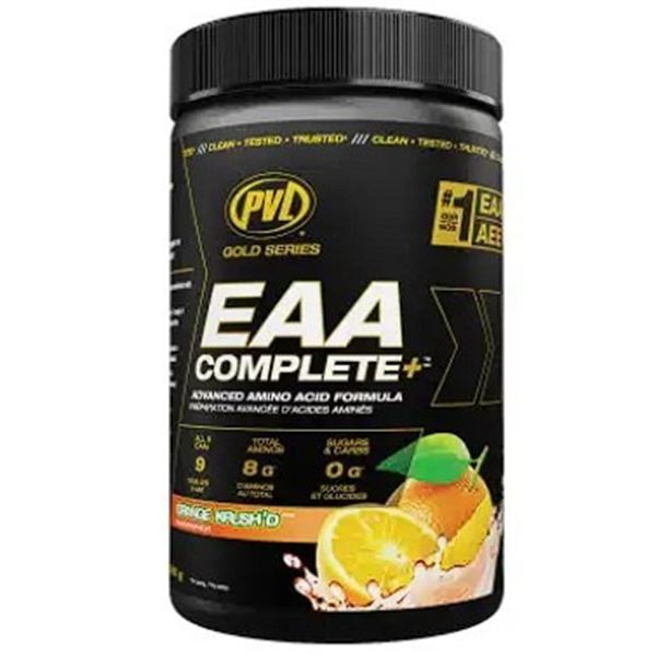 PVL Gold Series EAA Complete+ Post-Workout Powder - Orange Krush'd Flavour (369g) - New Sealed