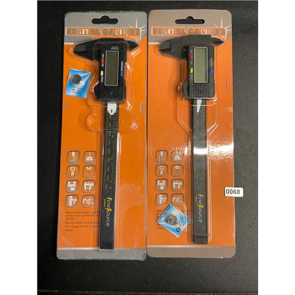 Lot of 2 Digital Caliper Measuring Tools - Brand New