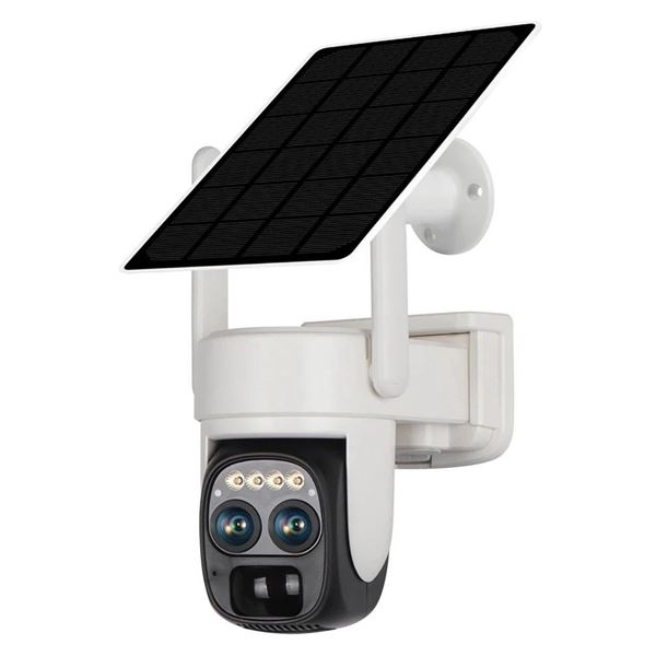 1 Smart 4K Solar-Powered Battery Outdoor Security Camera - PTZ, Night Vision, Weatherproof - NEW