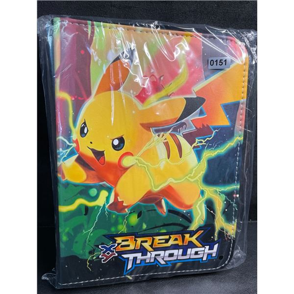 1 Leather Premium Pokemon XY BreakThrough Card Storage Binder - Holds 400 Cards - New!