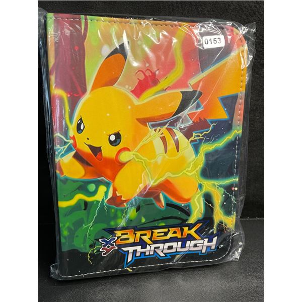 1 Leather Premium Pokemon XY BreakThrough Card Storage Binder - Holds 400 Cards - New!