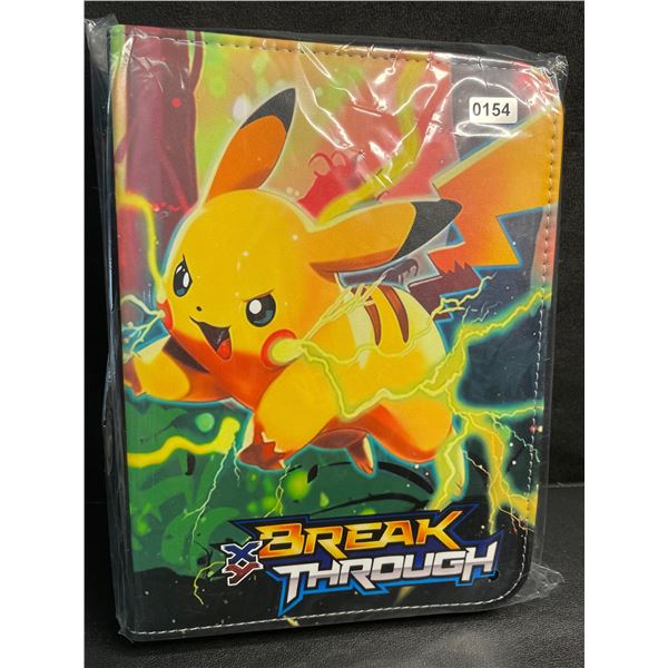 1 Leather Premium Pokemon XY BreakThrough Card Storage Binder - Holds 400 Cards - New!