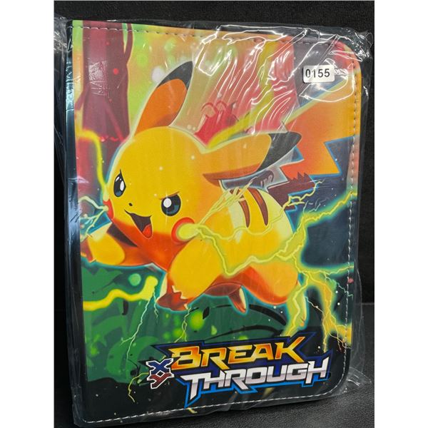 1 Leather Premium Pokemon XY BreakThrough Card Storage Binder - Holds 400 Cards - New!
