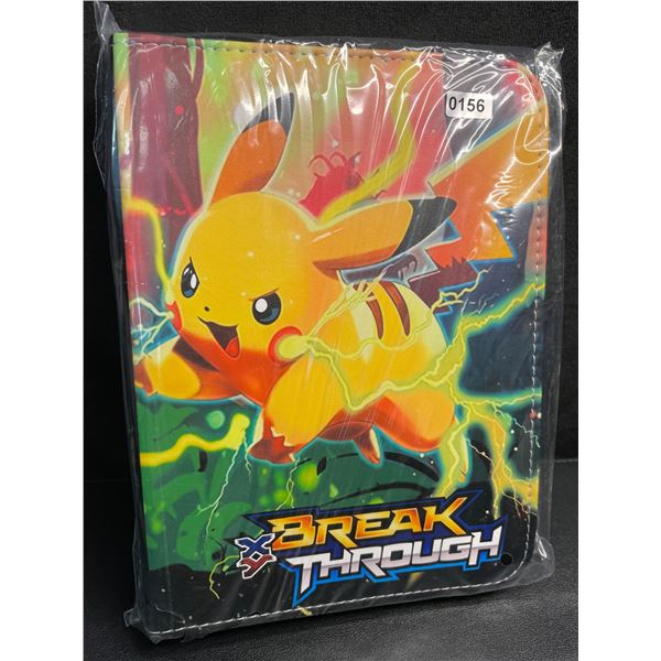 1 Leather Premium Pokemon XY BreakThrough Card Storage Binder - Holds 400 Cards - New!