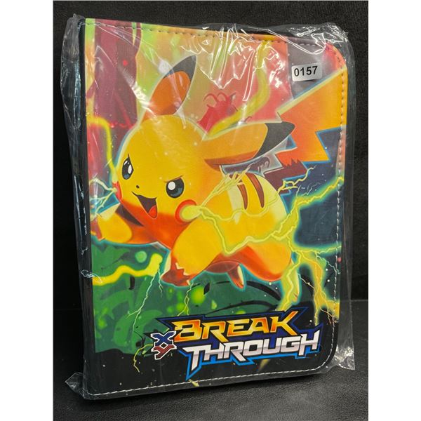 1 Leather Premium Pokemon XY BreakThrough Card Storage Binder - Holds 400 Cards - New!