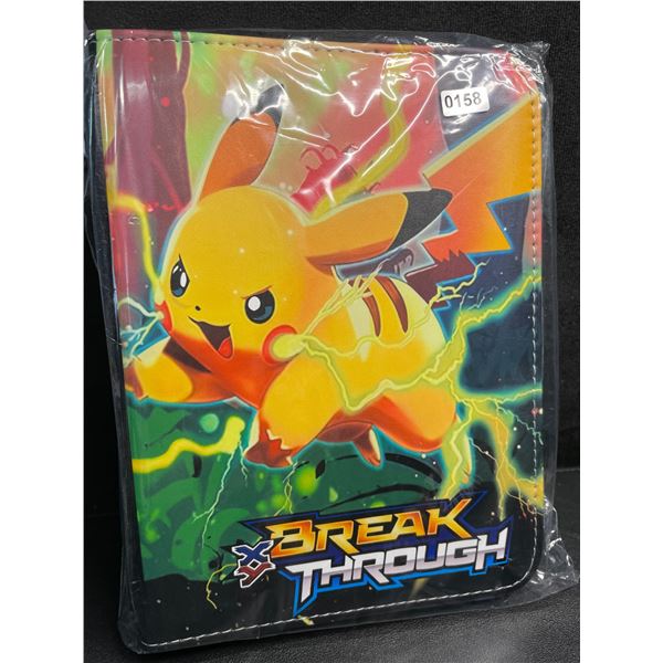 1 Leather Premium Pokemon XY BreakThrough Card Storage Binder - Holds 400 Cards - New!
