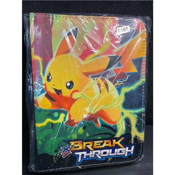 1 Leather Premium Pokemon XY BreakThrough Card Storage Binder - Holds 400 Cards - New!