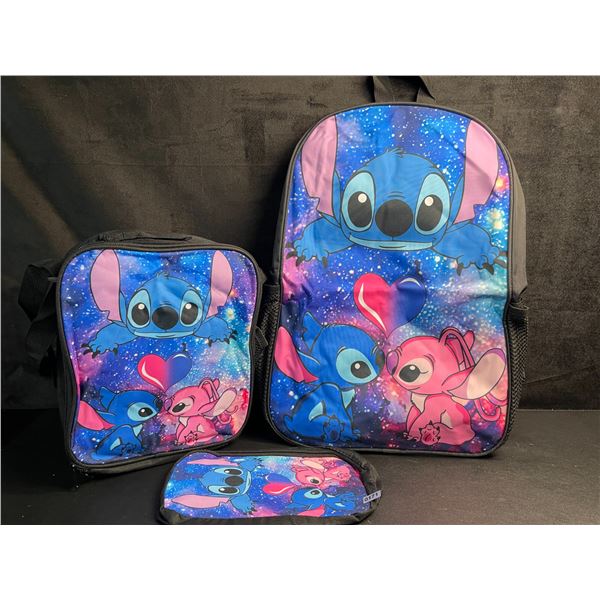 3PC Lilo & Stitch Backpack, Lunch Bag, and Pencil Case Set - Brand New!