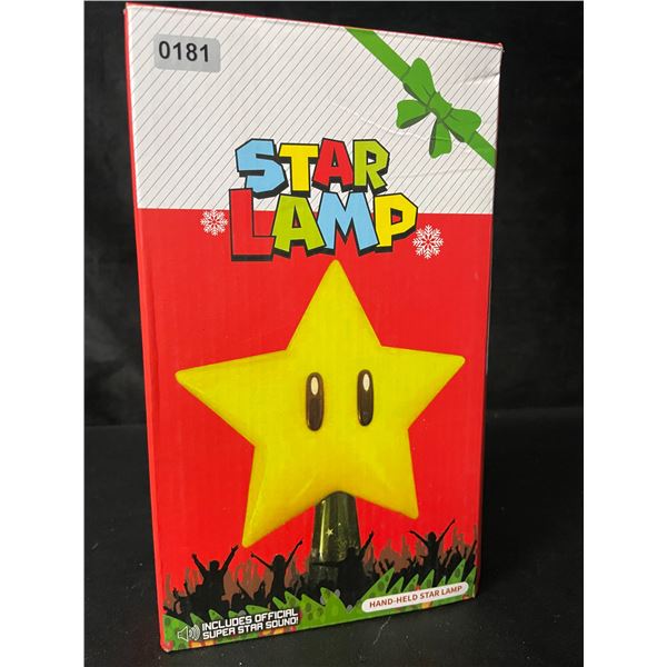 Mario Star Lamp/Mario Star Christmas Tree Topper Light - New