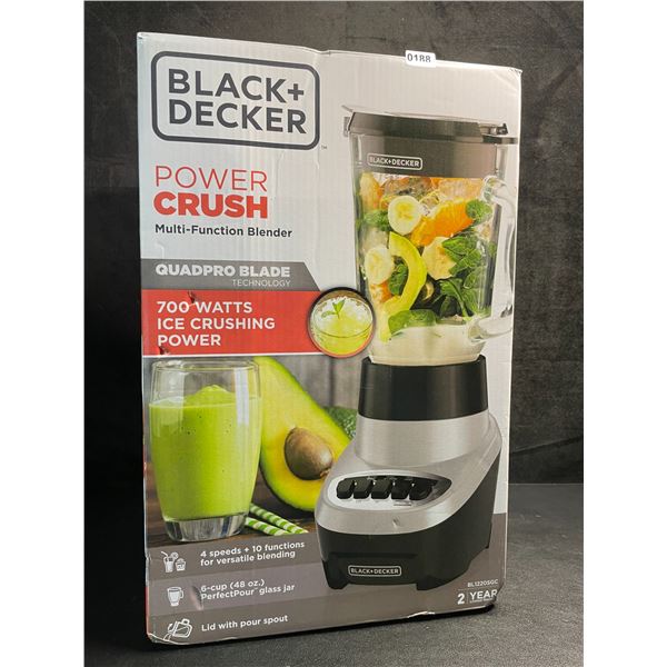 Black+Decker Power Crush Multi-Function Kitchen Blender - 700Watts - New (Damaged Box*)