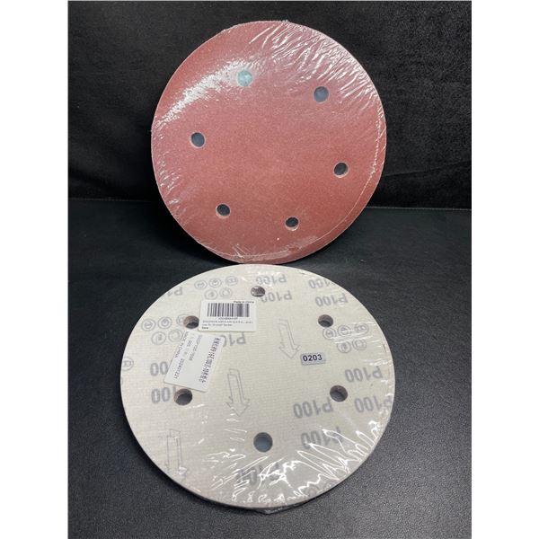 2 Packs of Speedwox 10PC 100-Grit 9" 6-Hole Sanding Discs - Brand New