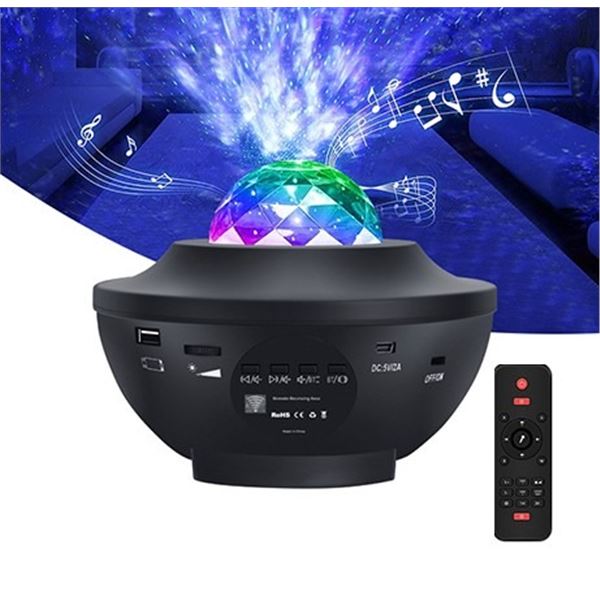 Starry Night Star Projector Night Light Lamp - Projectors Stars/Nebula Clouds All Over Room - New