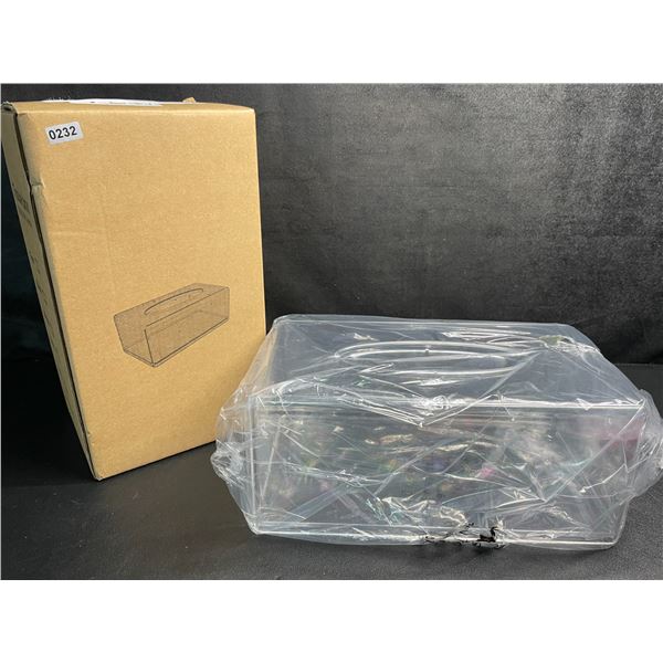1 Clear Tissue Box Cover - Brand New