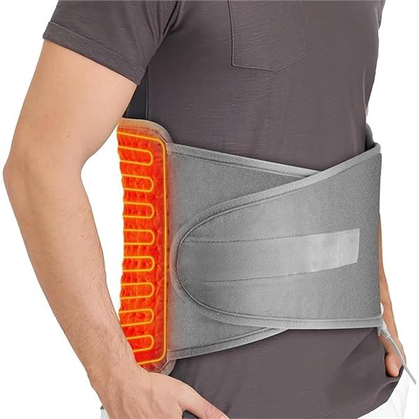 1 Wearable Waist Electric Heating Pad for Back Pain - 12" x 50" Heating Pad Wrap - New!