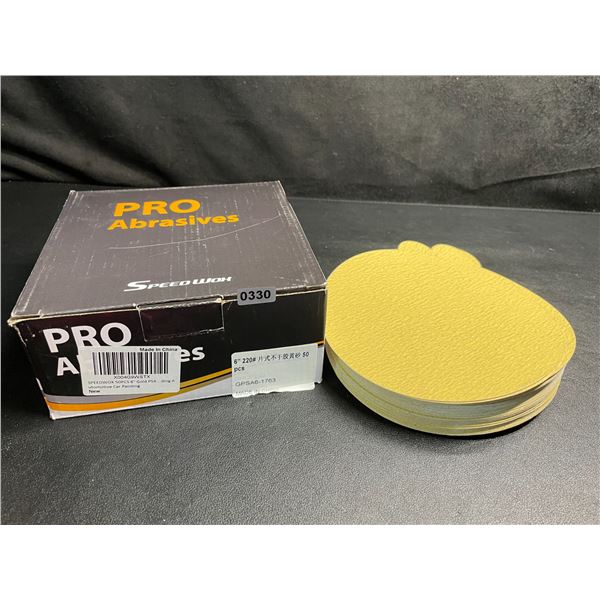 50-Pack of Sanding Discs - 6inch - 220 Grit - For Automotive/Woodwork - New