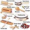 Image 2 : Kids Wooden Musical Instrument Toy Set with Storage Bag - Education Musical Instrument Set - New