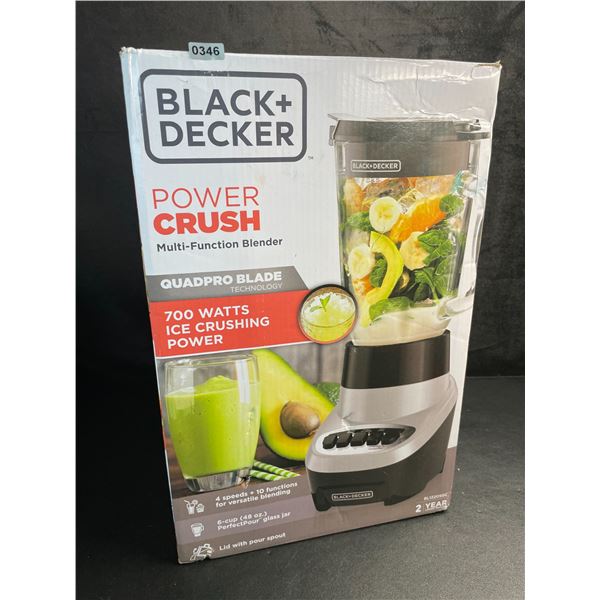 Black+Decker Power Crush Multi-Function Kitchen Blender - 700Watts - New (Damaged Box*)