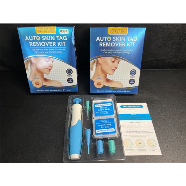 Lot of 2 Auto Skin Tag Remover Kits - Removes Most Skin Tags Within 3-14 Days - New!