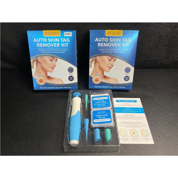 Lot of 2 Auto Skin Tag Remover Kits - Removes Most Skin Tags Within 3-14 Days - New!