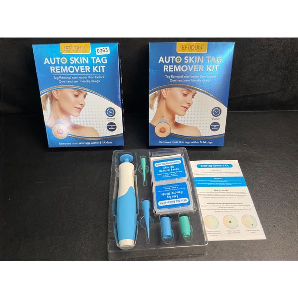 Lot of 2 Auto Skin Tag Remover Kits - Removes Most Skin Tags Within 3-14 Days - New!