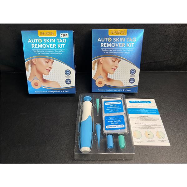 Lot of 2 Auto Skin Tag Remover Kits - Removes Most Skin Tags Within 3-14 Days - New!