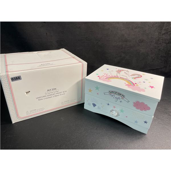 Art Lins Unicorn Jewelry Music Box - Great Gift for Girls - Brand New