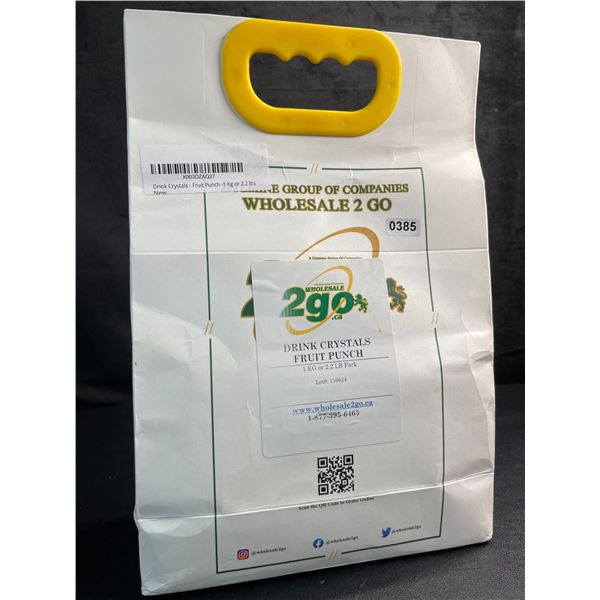 1KG/2.2LBS Bag of Drink Crystals (Fruit Punch Flavor) by Dylmine Health  - New Sealed