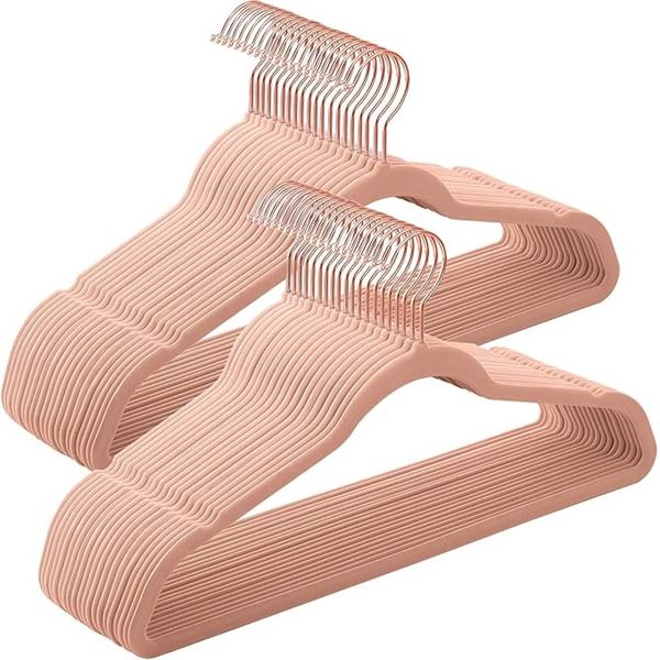 50-Pack of Velvet Hangers - Non-Slip Clothes Hangers - Pink Color - New in Box!